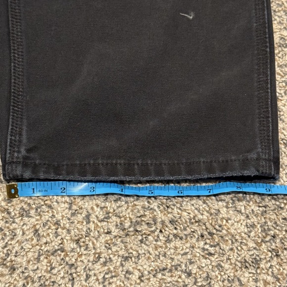 Vintage Carhartt Pants Mens 36x30 Black B11 Carpenter Canvas Workwear Utility - Picture 9 of 11